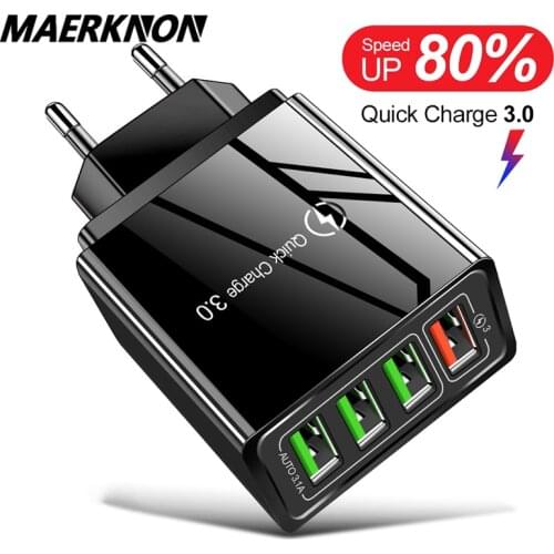 USB Charger Quick Charge 3.0 For Phone Adapter For iPhone 12 pro max Tablet Portable Wall Mobile Charger EU/US Plug Fast Charger