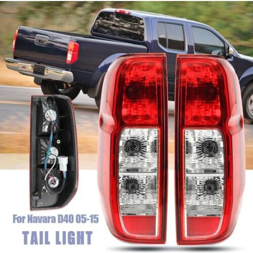 Pair Rear Tail Light For Nissan Navara D40 2005-2015 Driver Passenger Side Lamp 26550-EB38A With Wire Tail Light Assembly