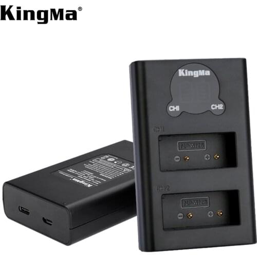KingMa LCD Dual USB Charger For NP-W126S Battery Charger For Fujifilm XA3 XE3 XA5 XA20 XT100 XT200 XT10 XPRO2 XS10 XA7 XT2/3