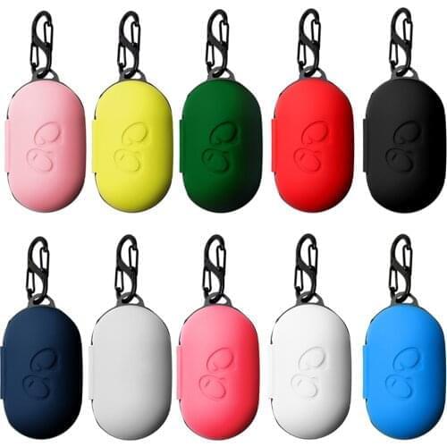 Protective Case Cover For Samsung Galaxy Buds 2019 Earphone Flip-open Silicone Case Waterproof Shockproof Cases with Carabiner