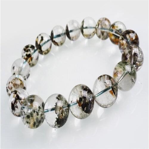 13mm Round Crystal Beads Women Fashion Stretch Bracelets Genuine Sea Ocean Urchin Natural Stone Charm Bracelet Femme