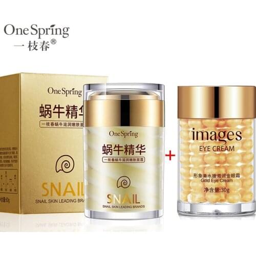 OneSping Snail Essence Face Cream Moisturizing Whitening Anti Wrinkle Nourishing Acne Treatment Repair Face Cream Face Care