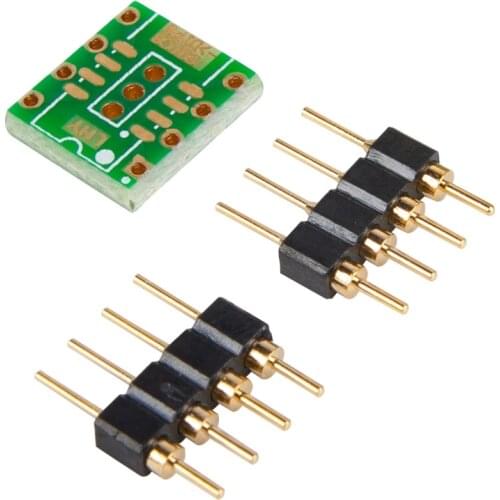 10pcs patch SOIC8 to in-line DIP-8 pin op amp conversion board to PCB sinking gold with gold-plated pins