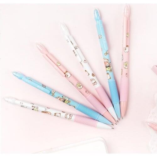 4pcs Kawaii Mission family mechanical pencils school Office supply student stationery for children Gifts automatic pencil