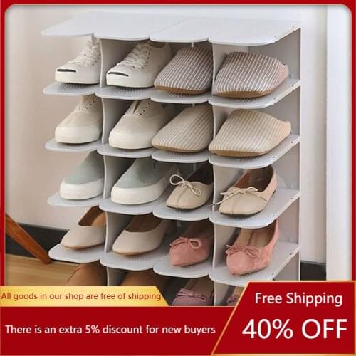 6Layer Stackable Shoe Hanger Foldable Wardrobe Shoe Storage Rack Shoes Stand Organizers Shoes Storage Shoe Box Closet Organizer