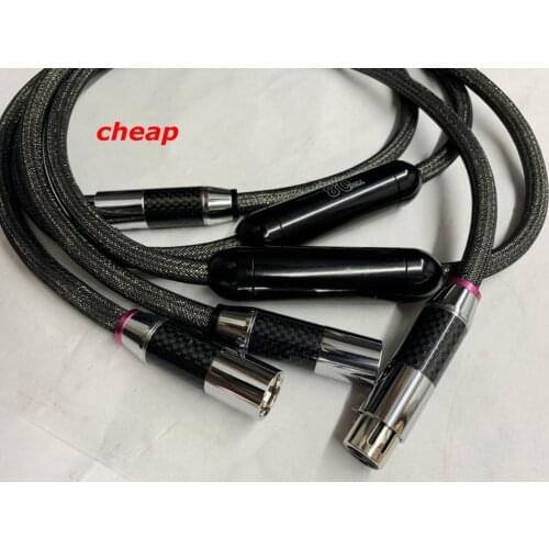 Free shipping pair Taralabs THE 0.8 Supreme Reference Interconnect XLR Audio cable with carbon fiber XLR plug