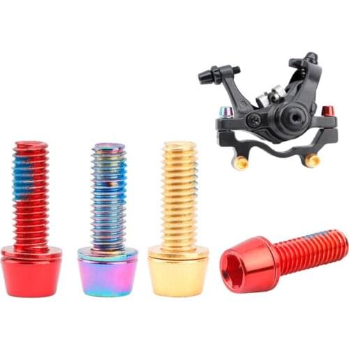 6pcs M6*18mm Bolt for Disc Brake Caliper Clamp MTB Bike Bicycle Screw Crank Lock Bolts Disc Brake Screws for Road