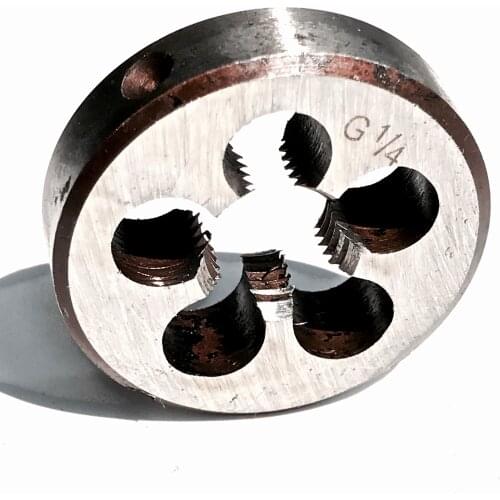 Quick shipment of 1PC HSS6542 made BSP G1/4"-19 machine die for machine threading stainless steel pipe thread round plate teeth