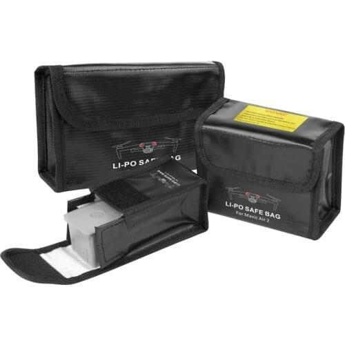 For DJI Mavic Air 2 Accessories Lipo Fireproof Case Explosion-proof Battery Storage Case Mavic Air 2 Drone Battery Safty Bag
