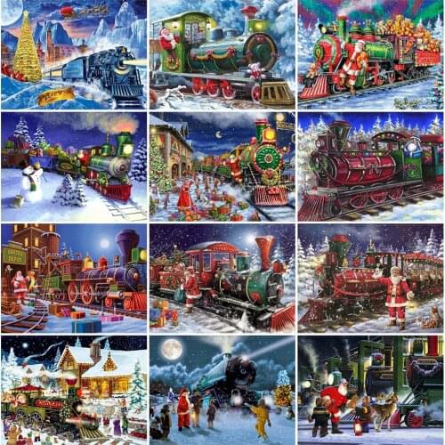 Evershine Diamond Painting Set Santa Claus Diamond Embroidery Cartoon Mosaic Rhinestones Art Christmas Cross Stitch Wall Decor