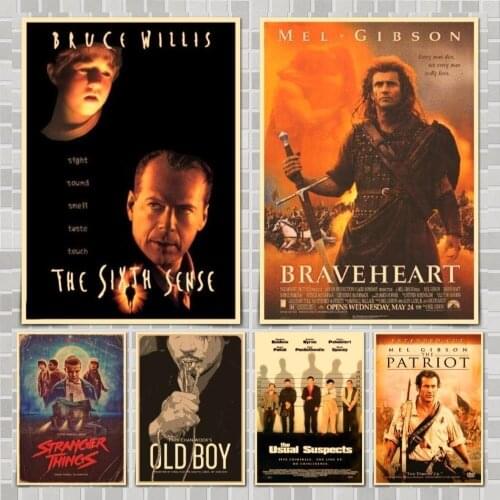 Movie Illustration Poster Wall Stickers For Home Room Bar Decor Art