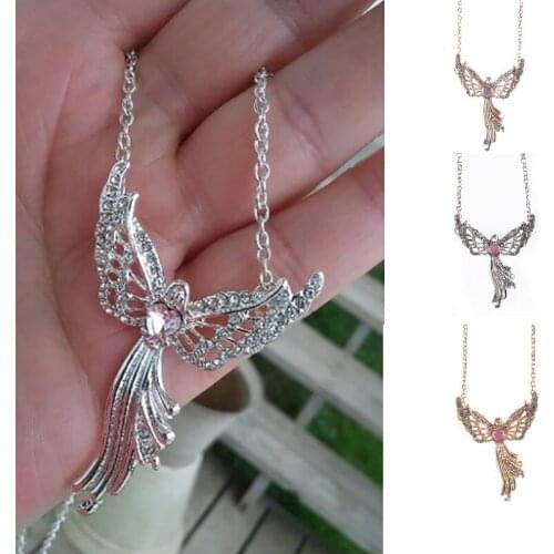 Exquisite and luxurious Virgin Mary Angel Necklace Fashion Zircon Elegant Pendant Creative Personality All-match Jewelry Accesso