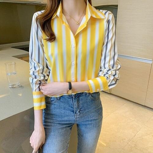 Блузки в полоску JKKFZY China At AliExpress
