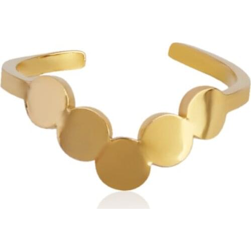 Ring For Women Statement Ring Womens Punk Open Finger Gold Color Geometry Stainless Steel Rings Jewelry Gift