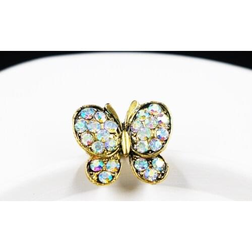 Fashion 2021 Women Small Collar Lapel Pins and Brooches Rhinestone Metal Wedding Jewelry Accessories