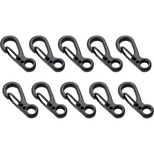 Aluminum Alloy Steel Small Carabiner Outdoor Camping Multi Tool for Camping Survival Hiking Backpacking 10Pc EDC Hanging Buckle
