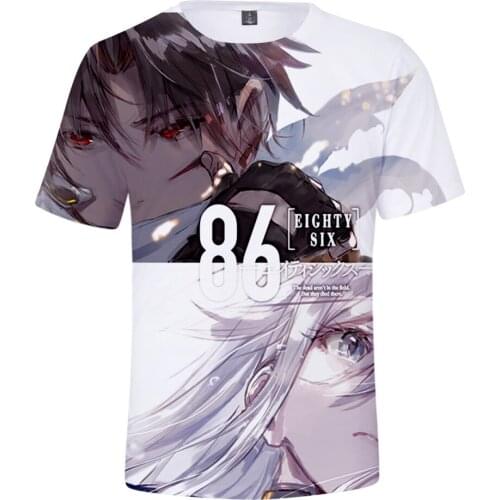 86-EightySix Vladilena Milize 3D Print Spring Summer Preppy Style Men/Women Street Clothes T-shirt Lovely Retro Innovation