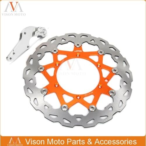 Motorcycle 320MM Front Wavy Floating Brake Disc Rotor With Bracket For KTM SX SXF XC XCW XCF XCFW EXC 125 144 150 200 250-530