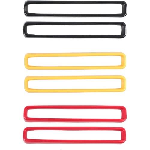 1Set Front Grill Grille Inserts Cover Guards Trim Spare Parts Fits for 15-20, Easy installation with double-sided tape