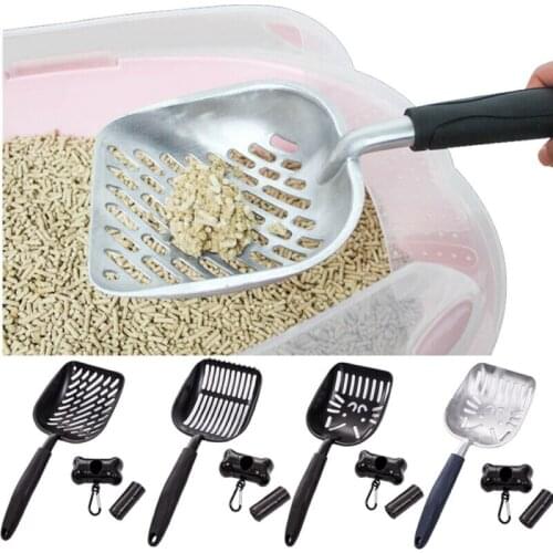 Plastic Scoop Cat Sand Cleaning Products Toilet For Dog Food Spoons Cat Supplies Useful Cat Litter Shovel Pet Cleanning Tool
