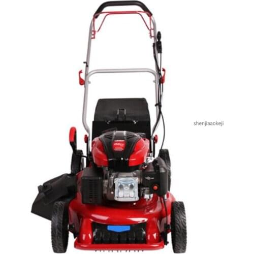 Self-propelled/Hand Push-type Four-stroke Gasoline Mower Gasoline Engine 8-gear Height Adjust Weeder MDSLX-196EA Lawn Mower 1PC