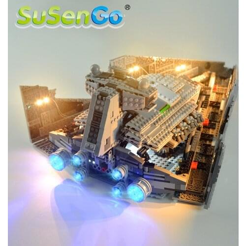 SuSenGo LED Light Kit For 75055 Star war Imperial Star Destroyer Compatible With 05026 , NO Blocks Model