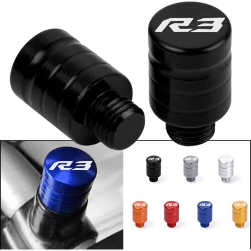2pcs M10*1.25 Left Right-Hand Threaded Mirror Hole Plug Screw Bolts For YAMAHA R3 YZF-R3 yzfr3 2015-2021 2017 2018 2019 2020