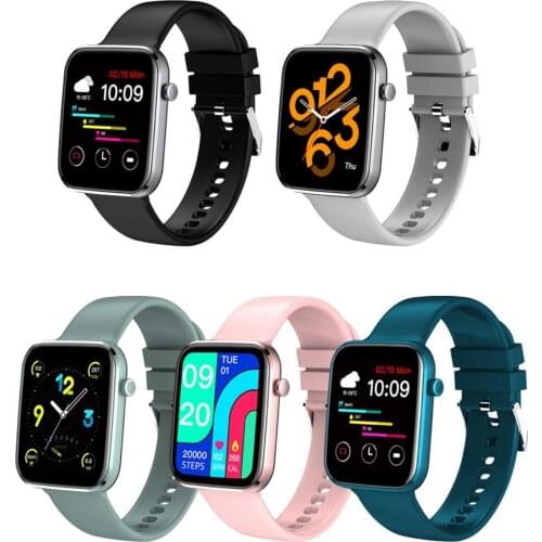 Z15 Smart Watch Waterproof 1.7in HD Screen TPU Heart Rate Blood Pressure Fitness Tracker for Fitness Intelligent Wearable Device