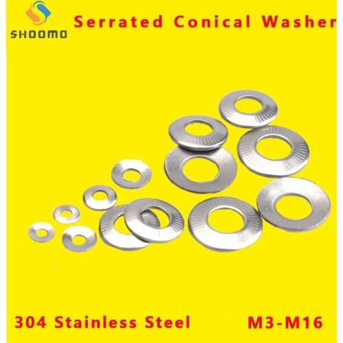 Serrated Conical Washer French Washers Conical Knurled Spring Washer Belleville Washer Serrated Conical Spring Washer NFE25-511