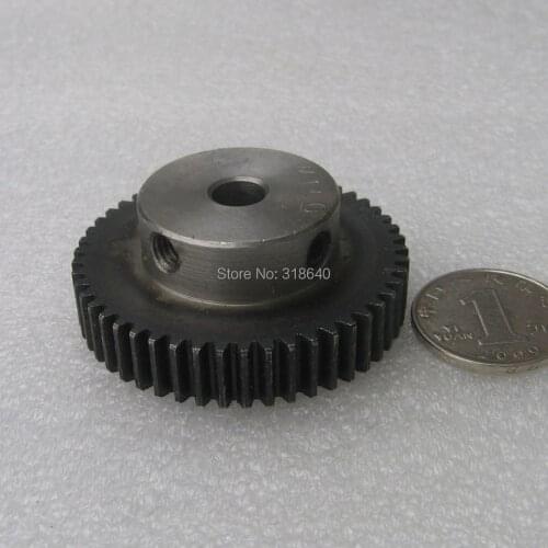 Spur Gear pinion 1M 50T 50Teeth Mod 1 Width 10mm Bore 8mm Right Teeth major gear CNC gear rack transmission for RC car