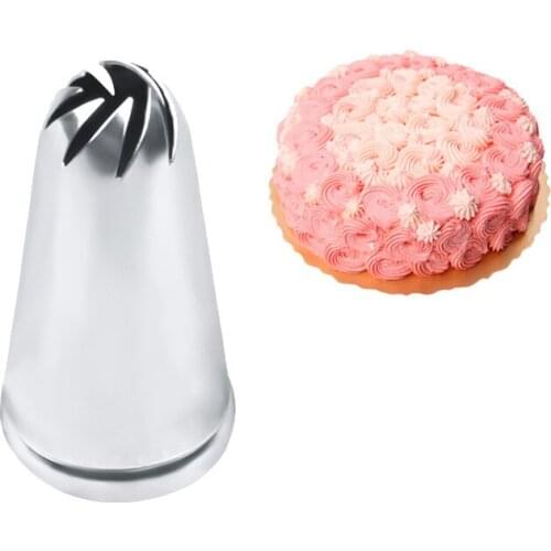 1PCS Stainless Steel Drop Flower Tips Cake Nozzle Cupcake Sugar Crafting Icing Piping Nozzles Molds Pastry Tool #M-4