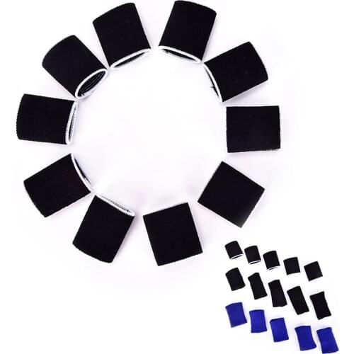 10Pcs Protective Safety Gear Finger Guard Bands Bandage Support Wraps Arthritis Aid Straight Finger Stall Sleeve Protector