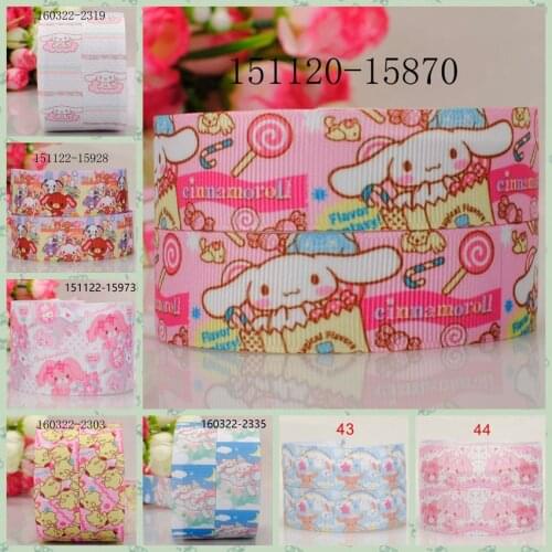 10yards -different sizes -cute Japanese cartoon ribbon printed Grosgrain ribbon 151120-15870