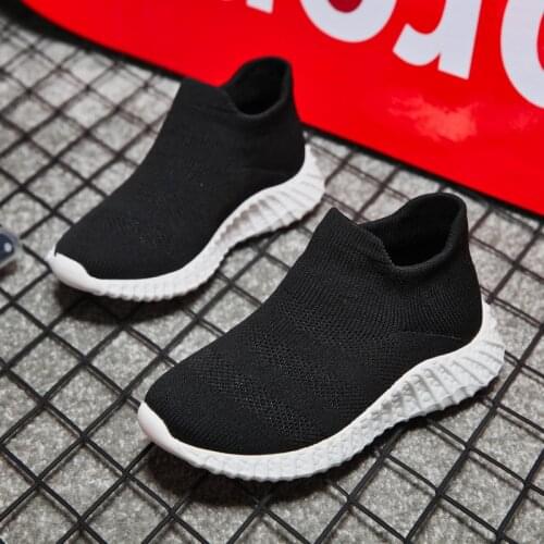 2021 Knit Socks Sneakers Kids Lightweight Mesh Running Children Shoes Boys Sport Sneakers Breathable Outdoors Soft Casual Shoes
