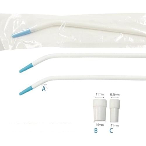 25pcs Dental French Long Elbow Plastic Oral Surgery Consumable Material Straw Adapter Suction Saliva Elbow Straw