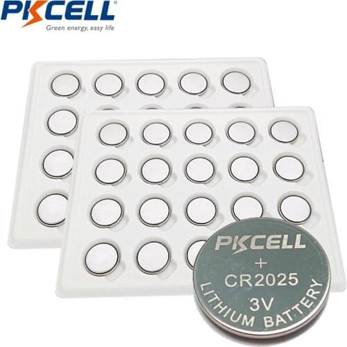 40pcs/ 3v cr2025 Lithium Battery BR2025 ECR2025 CR 2025 Battery Button Coin Cell