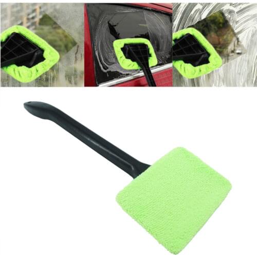 Car Wash Brush Window Cleaner Microfiber Wiper Windshield Wiper Cleaner Cleaning Tools Brush Long Handle Auto Glass Cleaner