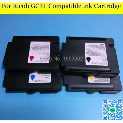 1 Set GC31 Compatible Pigment Full Ink Cartridge For Ricoh GXE3300/GXE5500/GXE2600/GXE5050N/GXE5550N Printer