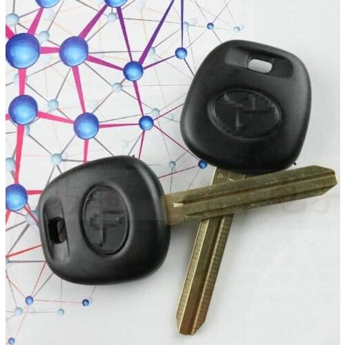 Key shell with Chip Slot For Toyota corolla REIZ highlander Smart Card Mechanical lock Replacement
