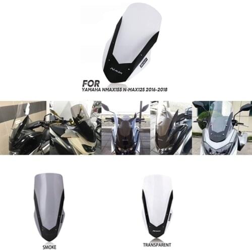 Motorcycle Headlight Windshield Windscreen Long for Yamaha Nmax155 Nmax125 Nmax 125 155 2016 2017 2018