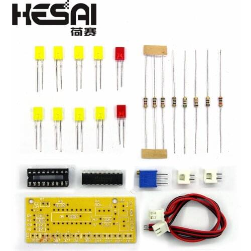 Electronic DIY Kit LM3915 Audio Level Indicator Production Suite DC 9V-12V Audio Indicator Suite