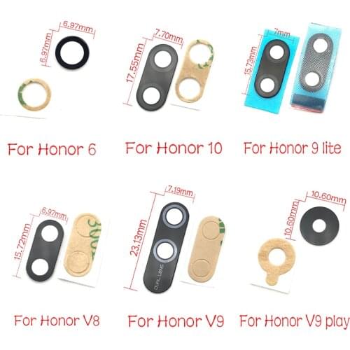 Main Rear Back Camera Glass Lens For Huawei Honor 5X 6 6A 7A 7C 7X 8X 9 10 Mate 10 Lite Pro Max V8 V9 Play Y9 2018 2019 P Smart