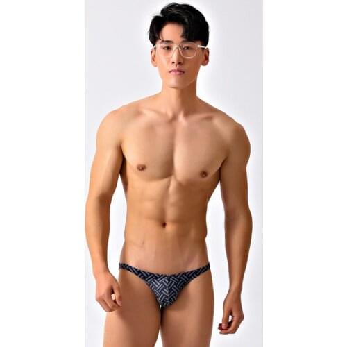 Low Waist Tight Sexy Swimwear Men Swimming Trunk Surf Swimsuits Gay Man Bikinis Briefs Beach Shorts Sunga Masculina