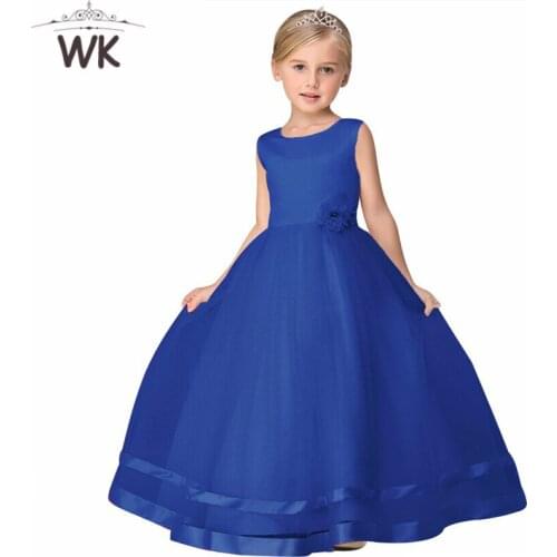 Jq-230 Baby Flower Girl Dress Kids Party Childrens Clothing Teenage Girls Wedding Dresses Tulle Prom Formal Party Dress