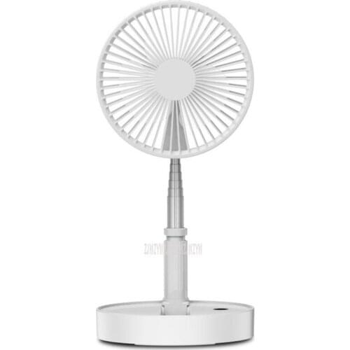 Portable USB Charging Fan Telescopic Folding Fan Home Desktop Landing Mute Silent Desktop Floor Air Cooling Fan 7200mAh Battery