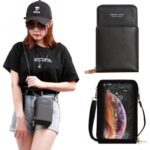 Touch Screen Phone Wallet Luxury Shoulder Bag Bags for Woman 2021 Ladies Card Hold Womens Crossbody Bags Purse Clutch Handbags