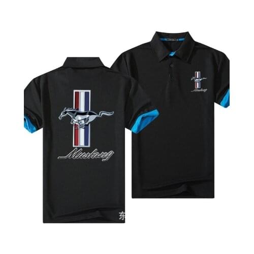 NEW Brand for Mustang Polo Shirt Men Cotton Short Sleeve Tee Shirts Mens Casual Summer Breathable Solid Color Polos shirt