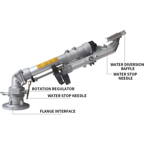 Agricultural irrigation rocker spray gun 360° automatic rotating nozzle, agricultural irrigation, industrial dust removal