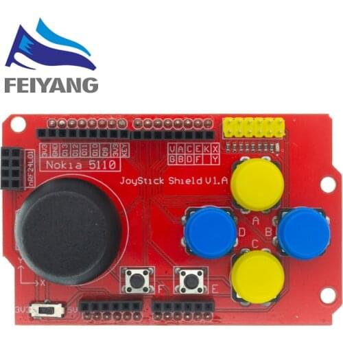 Joystick Shield for arduino Expansion Board Analog Keyboard and Mouse Function DIY