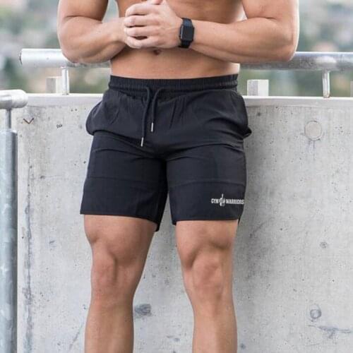 Running Shorts Men Bodybuilding Fitness Short Pants Quick Dry Workout Gym Shorts Sports Jogging Pocket Tennis Training Shorts